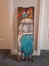 Wall Art Camper Van Blue