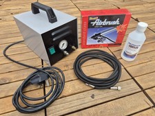 Airbrush kit, Sil Air compressor Werther International Italy, Revell airbrush