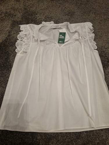 White cotton broiderie - white,