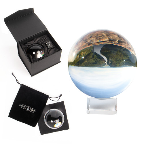 Clear crystal ball 80mm - crystal, k9