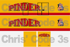 Code 3 Adhesive Vinyl Trailer Decals - Pinder Circus - 1/50 1/64 1/76 1/148