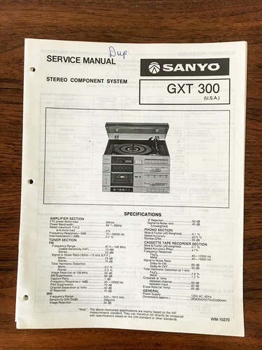 Sanyo gxt 300 - sanyo,