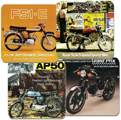 Sports moped coasters set - moped,