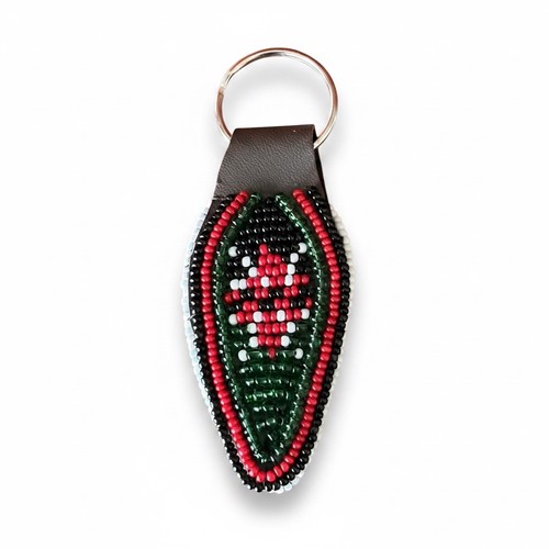 Handmade maasai beaded keyring - handmade,