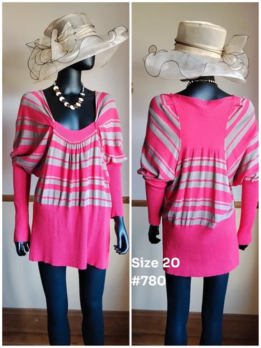 New next stripy pink - next,