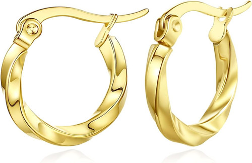 9ct gold filled - gold, hoop