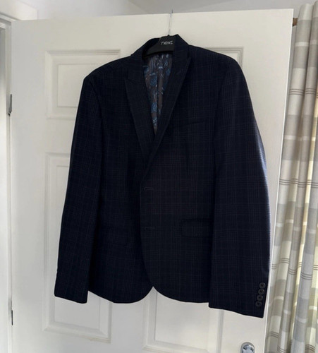 Next tailoring navy check - next,