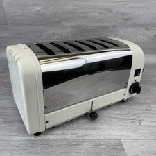 Dualit 6 Slice Toaster Cream Classic Roll Top Design - Timer/ Multi Settings
