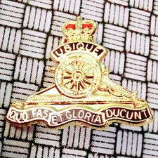 Royal Artillery UBIQUE Enamel