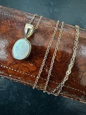 Vintage 14k gold opal pendant - 14k,