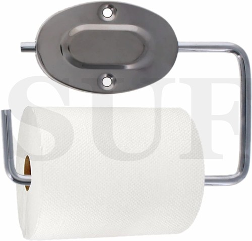 Toilet roll holder - roll, chrome