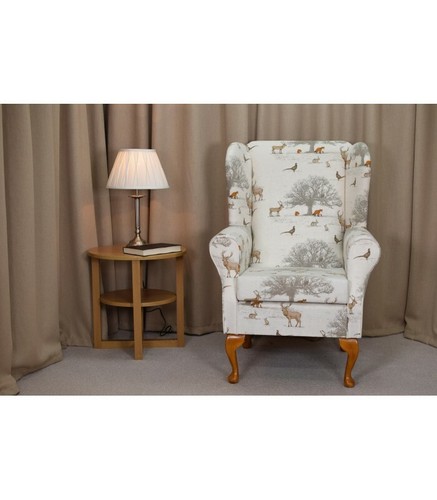 High wingback fireside chair - high,