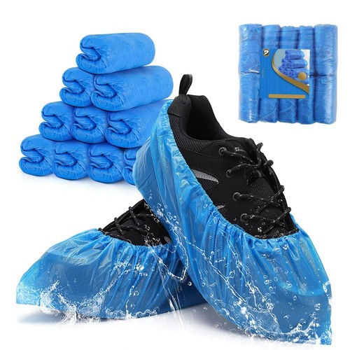 Blue disposable shoe covers - disposable,
