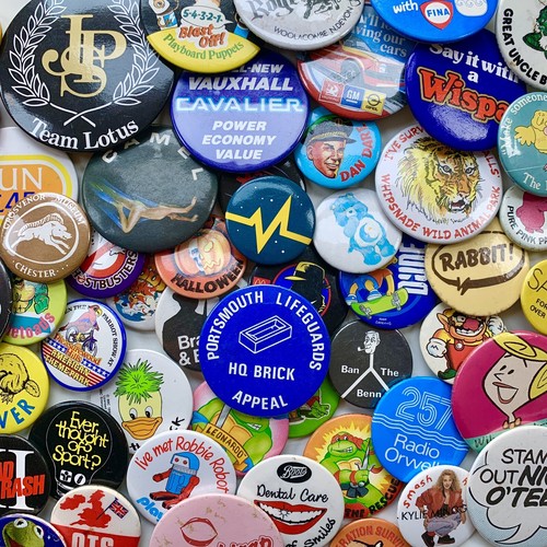 Vintage pin badges - vintage,