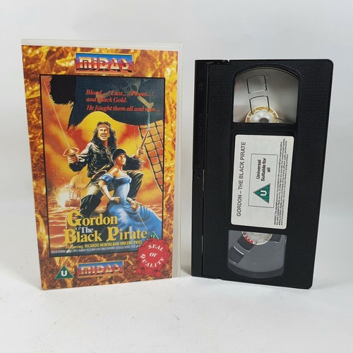 Gordon the black pirate vhs - black,