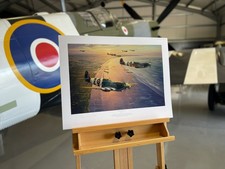 ACE OVER NORMANDY - WW2 Spitfire's Over Normandy Art Print by Anthony Saunders