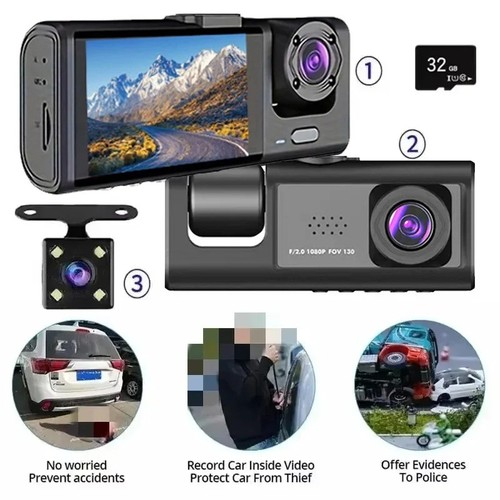 1080p dual lens car dash - 1080p, cam