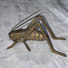 10cm Brass Metal Grasshopper Locust Paperweight Insect Figure