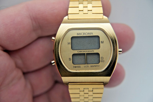 Vintage men quartz lcd - quartz,