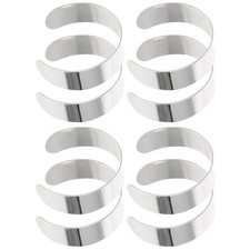  8 Pcs Jewelry Metal Bracelet Blanks Supplies Cuff Stainless Steel