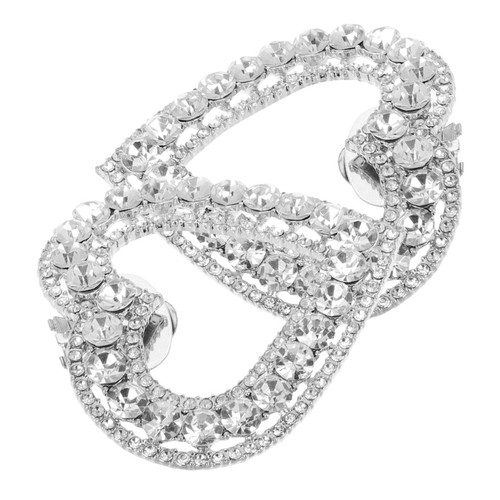 Crystal shoe clips - crystal, on