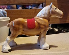 Beswick Palomino Shire _ horn