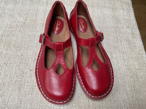 Clarks artisan red leather - clarks,