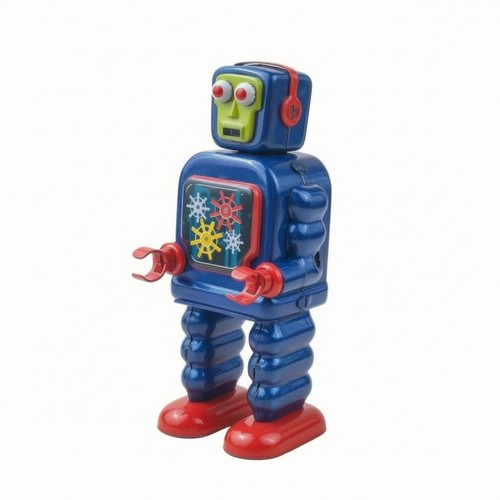 Tin toy robot - tin, vintage-style