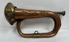 Vintage Brass & Copper Collectible Bugle Instrument - 28 x 17 x 10 cm