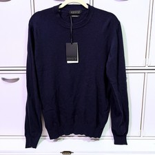 Maglificio Bartolini Cashmere Blend Men's Navy Blue Sweater Size M Made in Italy