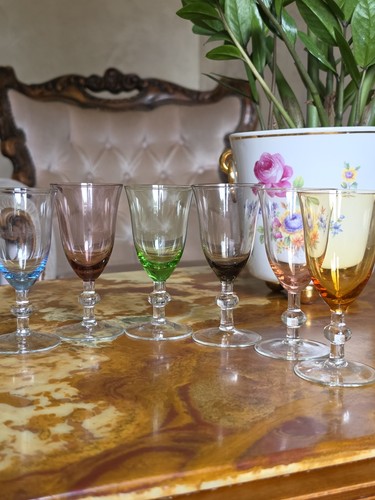 Set vintage hand blown - of, 6