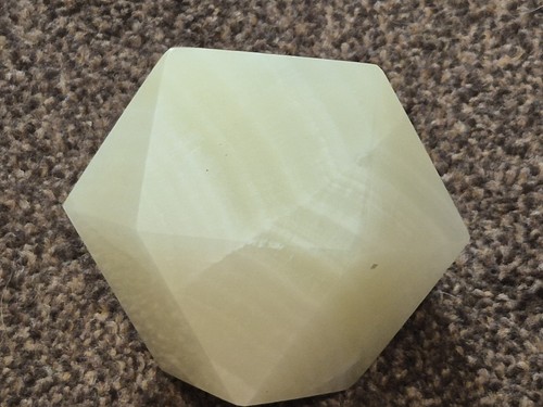 Vintage polished onyx stone - vintage,
