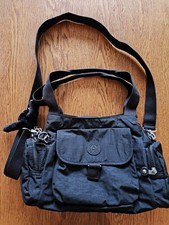 Kipling Felix L Large Handbag Crossbody Polyester  Black Tonal