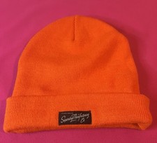 BNWOT Superdry Orange Beanie Hat One Size