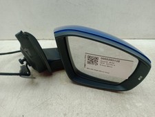 SKODA OCTAVIA DOOR MIRROR RIGHT RACE BLUE F5W POWERFOLD 5E2857508AC MK3 2013-20