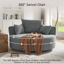 The swivel sofa chair is