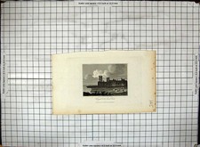Antique Print Kings Gate Castle Isle Thanet Kent England Sherwood Engraving