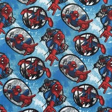 Spiderman Marvel Superhero Character Fabric Fat Quarter Poly Cotton Craft