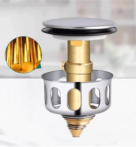 Bath drain copper bathtub - drain, plug
