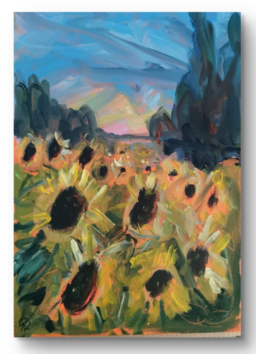 Original acrylic painting x - 12,