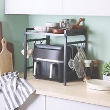 EXPANDABLE AIR FRYER AND MICROWAVE SHELF