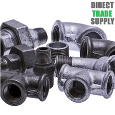 Black malleable iron - black, fittings