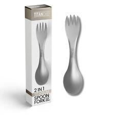 Titanium Spork 2-in-1 Lightweight Spoon Fork Hiking Camping (TitanChef)
