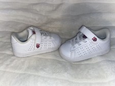 K Swiss Court Casper VLC Stay-put Casual, Toddler Baby Trainers White Sz 5