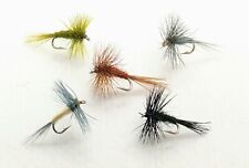 MIDGE Trout Dry Flies 3 Pack MICRO Hackled 5 Variations Fly Fishing Size 18,20
