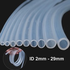 Clear Peristaltic Pump Tube Silicone Vacuum Hose Turbo Water Air Pipe ID 2-29mm