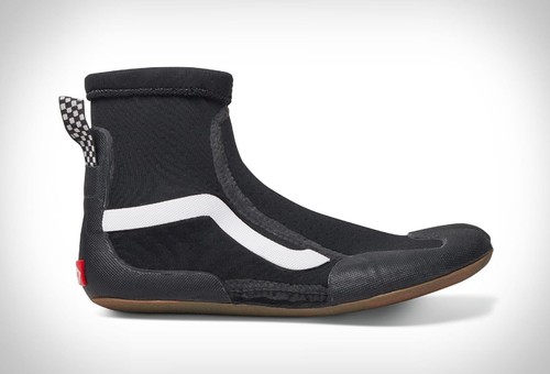 Vans surf boot mid black - vans, black/gum