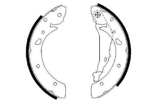Brake shoes 986 487 - shoes,