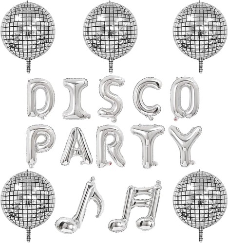 Disco balloons set with - balloons, banner