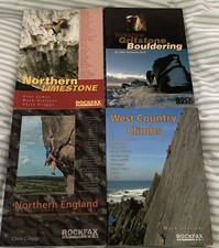 Climbing. 4 Rockfax guides in